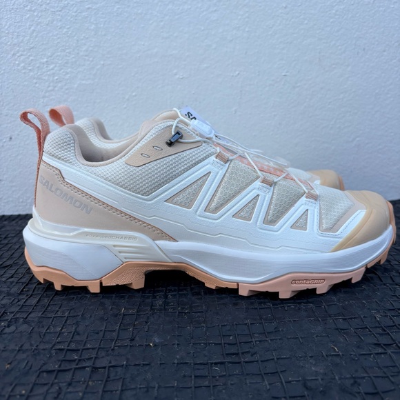 Salomon Women's Athletic Shoes in White and Tan - Picture 1 of 11